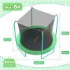 Kids trampoline with safety net and dimensions