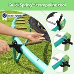 QuickSpring trampoline tool attaching spring to frame