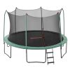 bw trampo 59105 00.jpg Round trampoline with safety net and ladder