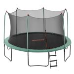 bw trampo 59105 00.jpg Round trampoline with safety net and ladder