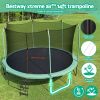 bestway 14ft trampoline kids rebounder safety net enclosure outdoor fitness 4.27m for ages 6+ Bestway 14ft trampoline with safety net enclosure
