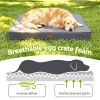 i.pet dog bed large water resistant egg crate foam orthopedic pet mat grey Golden retriever sleeping on breathable foam dog bed