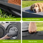 Dog cooling mat with removable washable cover