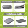i.pet dog bed large water resistant egg crate foam orthopedic pet mat grey Dog bed installation steps with foam insert