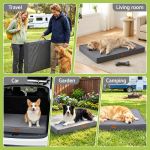 Portable dog bed for home, car and camping