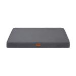 Grey rectangular dog bed mattress cushion
