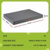 i.pet dog bed xl water resistant egg crate foam orthopedic pet mat grey XL grey dog bed with dimensions displayed