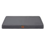 i.pet dog bed xl water resistant egg crate foam orthopedic pet mat grey Grey rectangular dog bed mattress on white background
