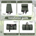 i.pet outdoor dog bed large water resistant washable foldable travel dog mat green Step-by-step guide folding and rolling padded mat