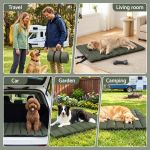 i.pet outdoor dog bed large water resistant washable foldable travel dog mat green Portable dog mat used indoors and outdoors