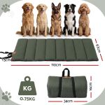 i.pet outdoor dog bed large water resistant washable foldable travel dog mat green Portable green dog mat with size specifications