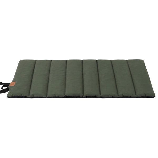 i.pet outdoor dog bed large water resistant washable foldable travel dog mat green Green padded camping mat on white background
