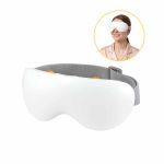 eye massage 03 cold wh 00.jpg Woman wearing white electronic eye massager mask