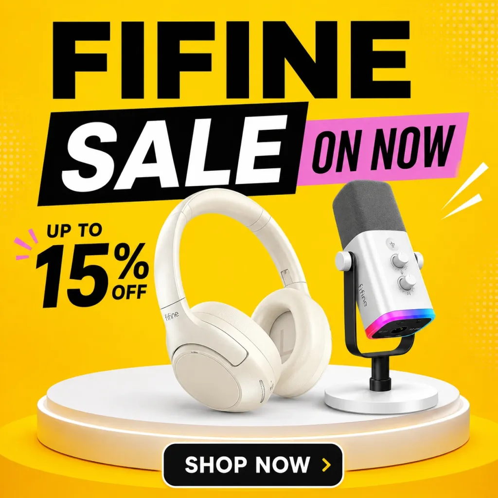 fifine microphones headsets gaming kouwi
