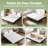 giselle folding bed with mattress double portable foldable guest bed bamboo cover Foldable bamboo mattress for guest and dorm rooms