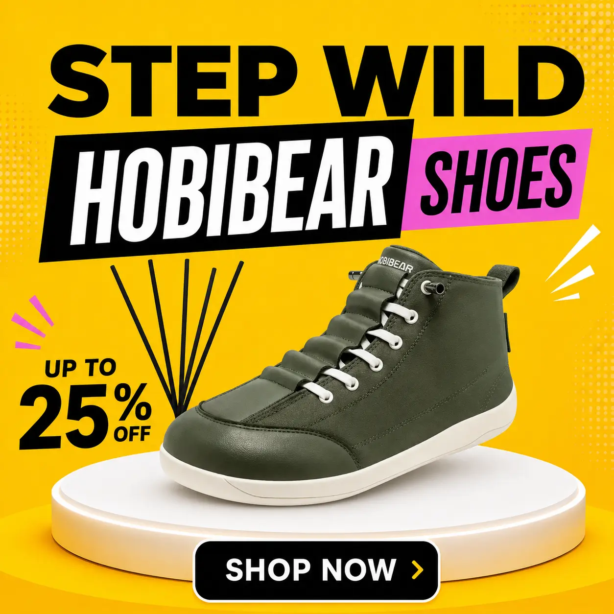 hobibear wide toe shoe sale at kouwi