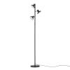 artiss led tree floor lamp, 36w modern dimmable standing lamp with remote & touch control, 4 color temperatures, 3 rotatable led light floor lamps for living room, bedroom, office Black three-head adjustable floor lamp
