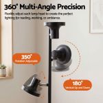 Adjustable wall lamp with multi-angle rotation
