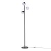 Modern black three-head floor lamp