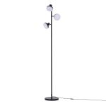 Modern black three-head floor lamp