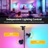 Adjustable RGB floor lamp in modern living room