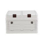 gardeon 40l outdoor storage box foldable camping collapsible bins organizer Large plastic storage box with dual lids