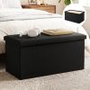 otm c cof lin bk 00.jpg Black storage ottoman bench at end of bed