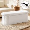 otm c ovl ted wh 00.jpg White upholstered ottoman in modern living room