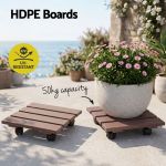 UV-resistant HDPE plant trolley with 50kg capacity