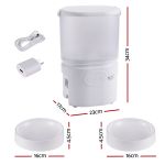 i.pet 5l automatic pet feeder dual bowl smart dispenser app control cats dogs Automatic pet feeder with dual bowls and adapter