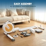 Partially assembled exercise machine in living room