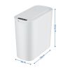 White automatic sensor rubbish bin with dimensions