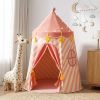 Pink circus play tent with giraffe toy