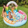 intex candy fun inflatable play centre 57144 Family playing in inflatable backyard splash pool