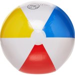 intex beach ball 51cm glossy panel 59020 Colourful inflatable beach ball on white background