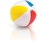 intex beach ball 51cm glossy panel 59020 Colourful inflatable beach ball on white background