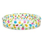 Inflatable kiddie pool with colourful pineapple print