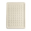 Beige inflatable air mattress with textured surface