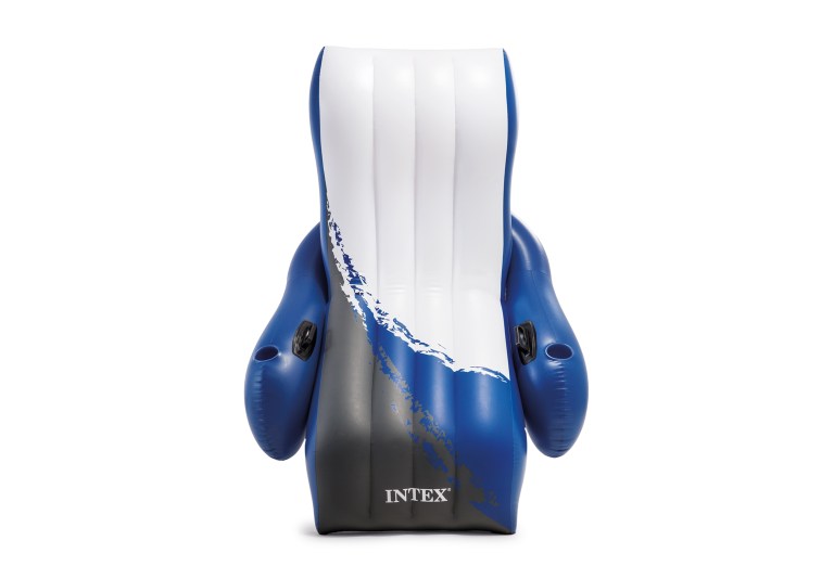 intex floating recliner lounge 58868 Blue and white inflatable pool lounge chair