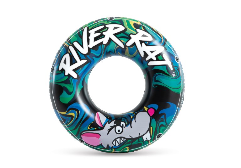 v1032 ixriverrat 68209 202509090915 00.jpg Inflatable River Rat swim tube with cartoon rat