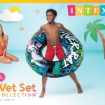 intex river rat swim tube pool float 68209 Boy with graffiti inflatable swim ring pool float