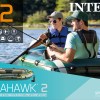 intex seahawk 2 boat set 68347 Two men fishing in inflatable boat on lake