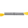 intex seahawk 2 boat set 68347 Yellow double-bladed kayak paddle on white background