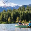 intex seahawk 2 boat set 68347 Two men fishing on mountain lake