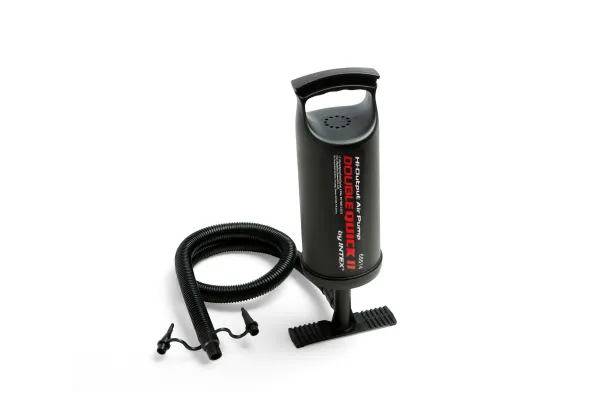 intex seahawk 4 boat set 68351 Black manual air pump with hose and nozzles