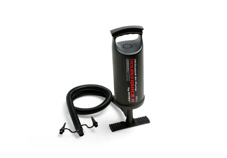 intex seahawk 4 boat set 68351 Black manual air pump with hose and nozzles