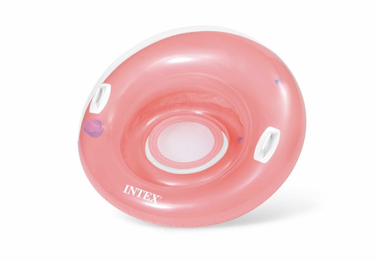 intex sit'n lounge pool chair pink 58883 p Pink inflatable pool float with handles