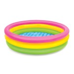 v1032 ixsunsetglow 57412 202509090915 00.jpg Colourful inflatable kiddie pool on white background