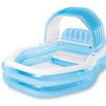 v1032 ixswimcentreshade 57186 202508200955 00.jpg Blue inflatable kids pool with sunshade canopy