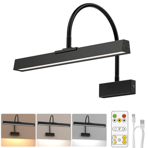 version 1.0.0 Black LED picture light with remote control